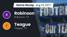 Recap: Robinson  vs. Teague  2017