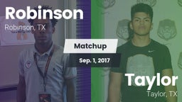 Matchup: Robinson vs. Taylor  2017