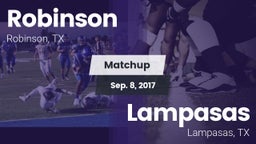 Matchup: Robinson vs. Lampasas  2017