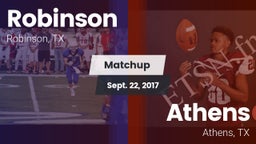Matchup: Robinson vs. Athens  2017