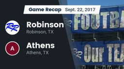 Recap: Robinson  vs. Athens  2017