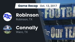 Recap: Robinson  vs. Connally  2017