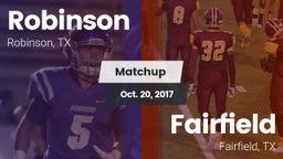 Matchup: Robinson vs. Fairfield  2017