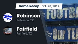 Recap: Robinson  vs. Fairfield  2017