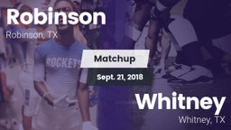 Matchup: Robinson vs. Whitney  2018
