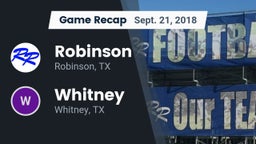 Recap: Robinson  vs. Whitney  2018