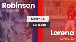 Matchup: Robinson vs. Lorena  2018