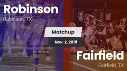 Matchup: Robinson vs. Fairfield  2018