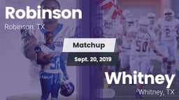 Matchup: Robinson vs. Whitney  2019