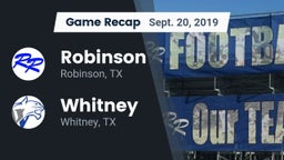 Recap: Robinson  vs. Whitney  2019