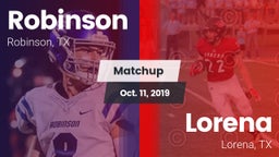 Matchup: Robinson vs. Lorena  2019