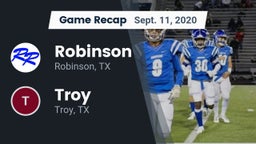 Recap: Robinson  vs. Troy  2020