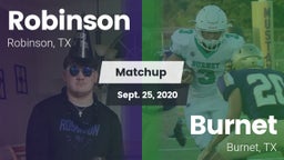 Matchup: Robinson vs. Burnet  2020