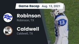 Recap: Robinson  vs. Caldwell  2021