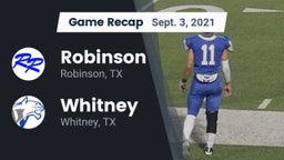 Recap: Robinson  vs. Whitney  2021