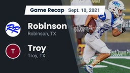 Recap: Robinson  vs. Troy  2021