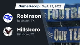 Recap: Robinson  vs. Hillsboro  2022