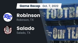 Recap: Robinson  vs. Salado   2022
