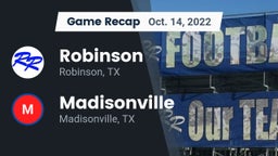 Recap: Robinson  vs. Madisonville  2022