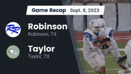 Recap: Robinson  vs. Taylor  2023
