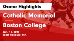 Catholic Memorial  vs Boston College  Game Highlights - Jan. 11, 2023