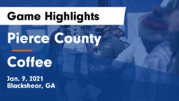 Pierce County  vs Coffee  Game Highlights - Jan. 9, 2021