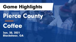 Pierce County  vs Coffee  Game Highlights - Jan. 30, 2021