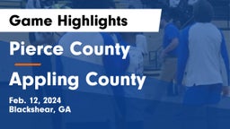 Pierce County  vs Appling County  Game Highlights - Feb. 12, 2024