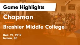 Chapman  vs Brashier Middle College Game Highlights - Dec. 27, 2019