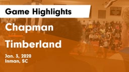 Chapman  vs Timberland  Game Highlights - Jan. 3, 2020