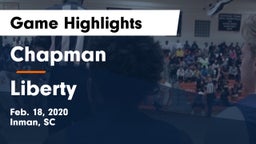 Chapman  vs Liberty  Game Highlights - Feb. 18, 2020