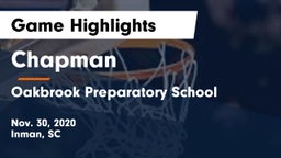 Chapman  vs Oakbrook Preparatory School Game Highlights - Nov. 30, 2020