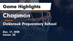 Chapman  vs Oakbrook Preparatory School Game Highlights - Dec. 17, 2020