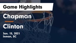 Chapman  vs Clinton  Game Highlights - Jan. 15, 2021