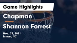 Chapman  vs Shannon Forrest Game Highlights - Nov. 23, 2021