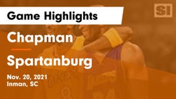 Chapman  vs Spartanburg  Game Highlights - Nov. 20, 2021