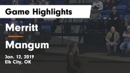 Merritt  vs Mangum  Game Highlights - Jan. 12, 2019