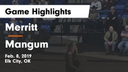 Merritt  vs Mangum  Game Highlights - Feb. 8, 2019