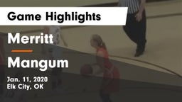 Merritt  vs Mangum  Game Highlights - Jan. 11, 2020