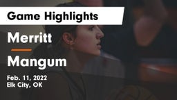 Merritt  vs Mangum  Game Highlights - Feb. 11, 2022
