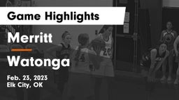 Merritt  vs Watonga  Game Highlights - Feb. 23, 2023