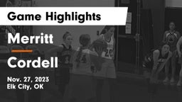 Merritt  vs Cordell  Game Highlights - Nov. 27, 2023