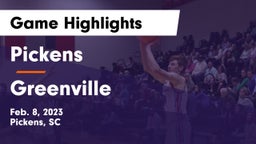 Pickens  vs Greenville Game Highlights - Feb. 8, 2023