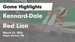 Kennard-Dale  vs Red Lion  Game Highlights - March 26, 2024