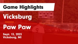 Vicksburg  vs Paw Paw  Game Highlights - Sept. 13, 2023