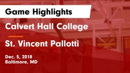 Calvert Hall College  vs St. Vincent Pallotti  Game Highlights - Dec. 5, 2018