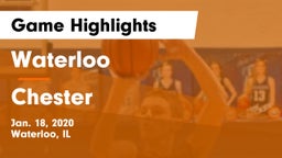 Waterloo  vs Chester  Game Highlights - Jan. 18, 2020