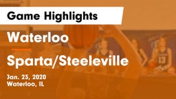 Waterloo  vs Sparta/Steeleville  Game Highlights - Jan. 23, 2020