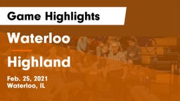 Waterloo  vs Highland  Game Highlights - Feb. 25, 2021