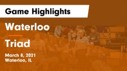 Waterloo  vs Triad  Game Highlights - March 8, 2021